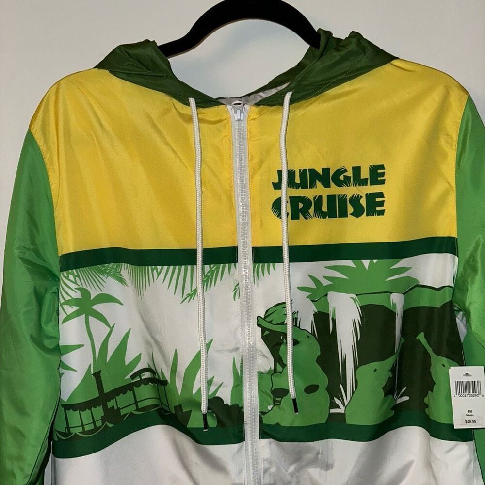 Disney Parks Unisex Jungle Cruise Hooded Windbreaker Small NWT - Picture 4 of 12